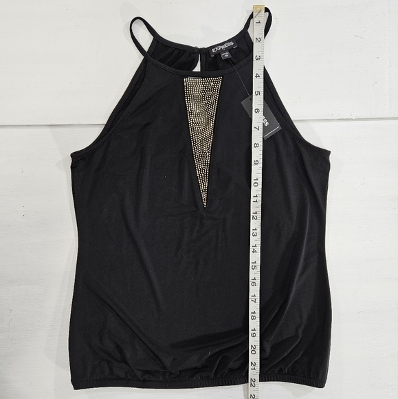 NWT Express black sleeveless blouse women's size Xsmall - Picture 4 of 11